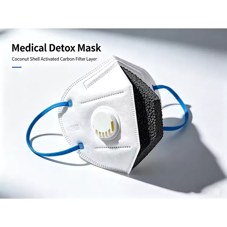 Uhlíková vrstva lékařské detoxikační masky